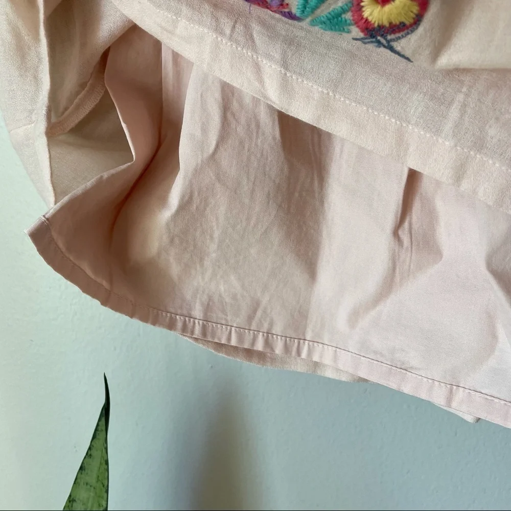 Peek Pink Embroidered Flower & Dragonfly Open Back Bow Dress